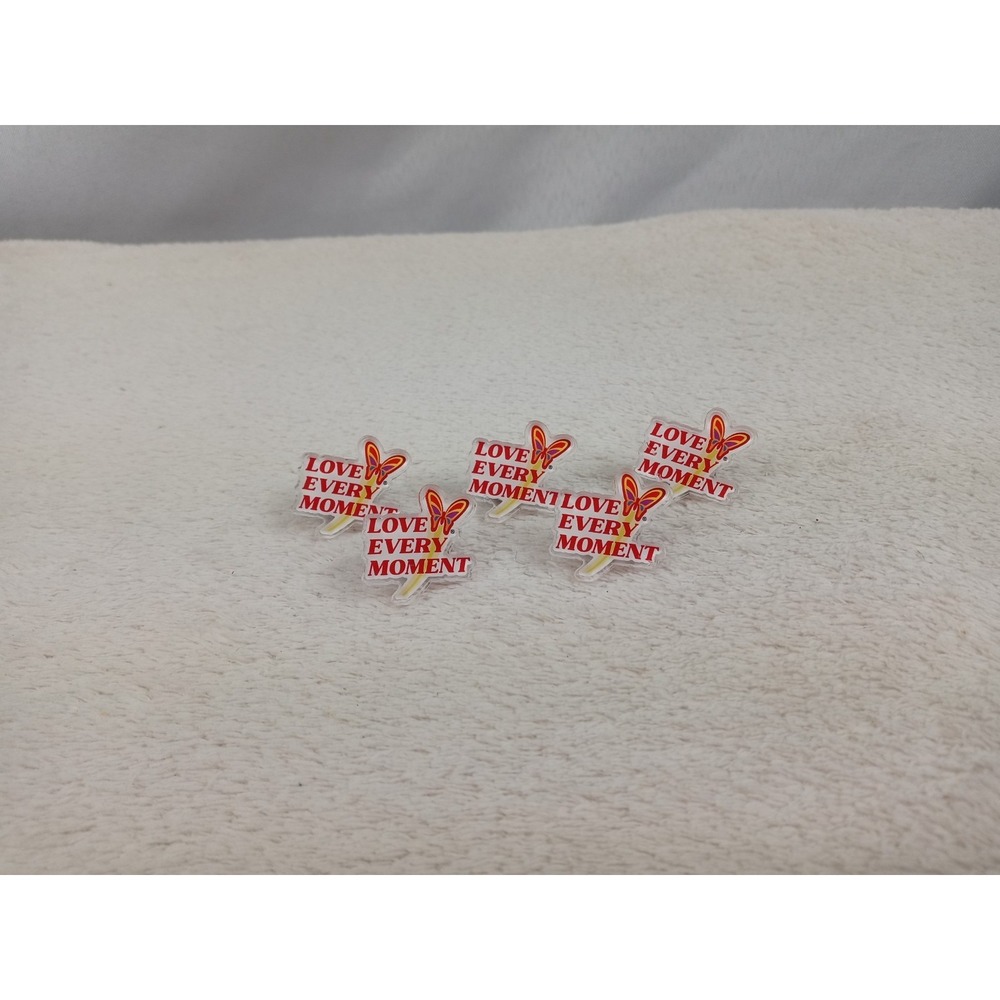 Vintage Dollywood Butterfly Lapel Pin "Love Every Moment" Set of 5 Dollywood Pin